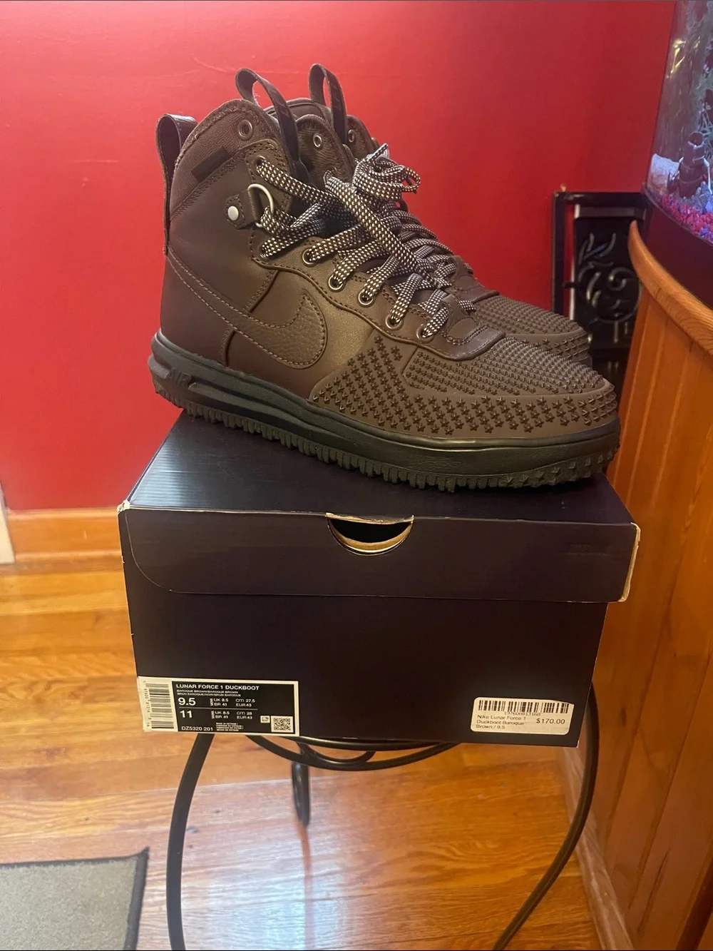 Nike Men’s Dark Brown High-Top Tactical Boot